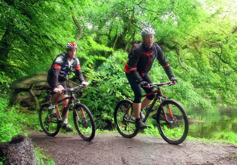 mountainbike cyklister